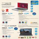 Notebooks Series 7 Chronos NP700Z3A-S02SG, NP700Z5C-S01SG, Gamer NP700G7A-S02SG