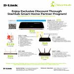 Starhub D-Link Routers DWR-117, DCS-1130L, DAP-1360, DIR-655, DAP-1353