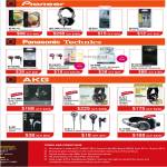 Pioneer Headphones, Earphones, SE-MU 151, HDJ-1000, Panasonic, Technics RP-HJE70, AKG K-141 MKII, K-240, K-171, K-321, K-311, K-172HD