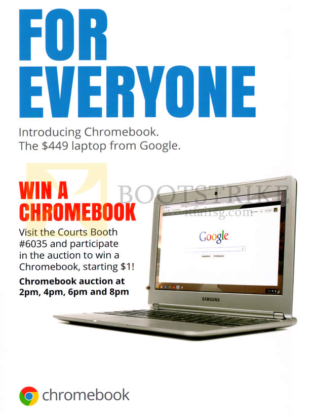 PC SHOW 2013 price list image brochure of Google Courts Chromebooks From 449, Win A Chromebook