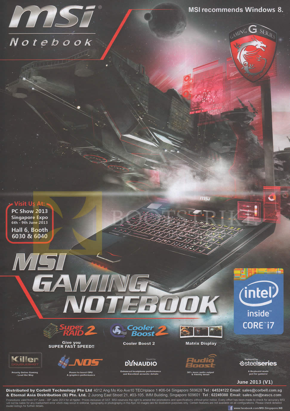 PC SHOW 2013 price list image brochure of MSI Gaming Notebook Overview, Features