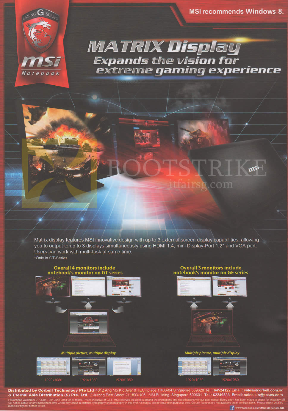 PC SHOW 2013 price list image brochure of MSI Notebooks Matrix Display