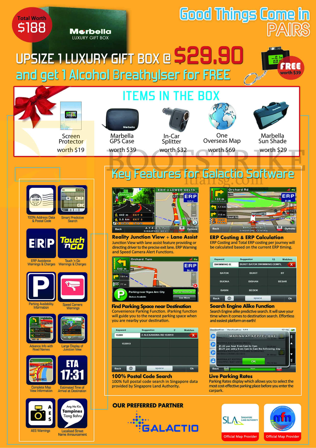 PC SHOW 2013 price list image brochure of Maka GPS Marbella Features Galactio Software, Junction View, ERP, Parking Rates