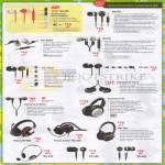 Earphones Hitz MA200 MA330 HS-930i2 MA930 HS-660i2, Aurvana In-Ear2 In-Ear3, EP 650 830, X-Fi Headphones, Draco