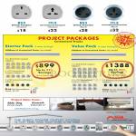 Power Outlet System Project Packages, Plugs British Compact, International, Premium