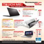 Notebooks Ideapad S400, U310, U410, Z400