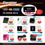 Energizer Portable Chargers XP1000, XP2000A, XP3000M, XP4003A, XP8000, XP18000, XP1000KT, XP1000K, XP2000K, AP500MC, AP750B