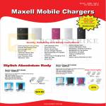 Systems Tech Ranger Maxell Mobile Portable Chargers, MPC-B2800, MPC-B5000