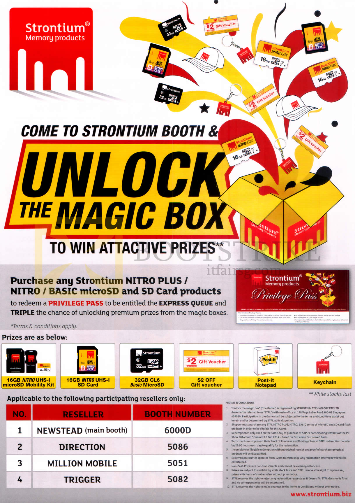 PC SHOW 2014 price list image brochure of Strontium Magic Box Win Attractive Prizes