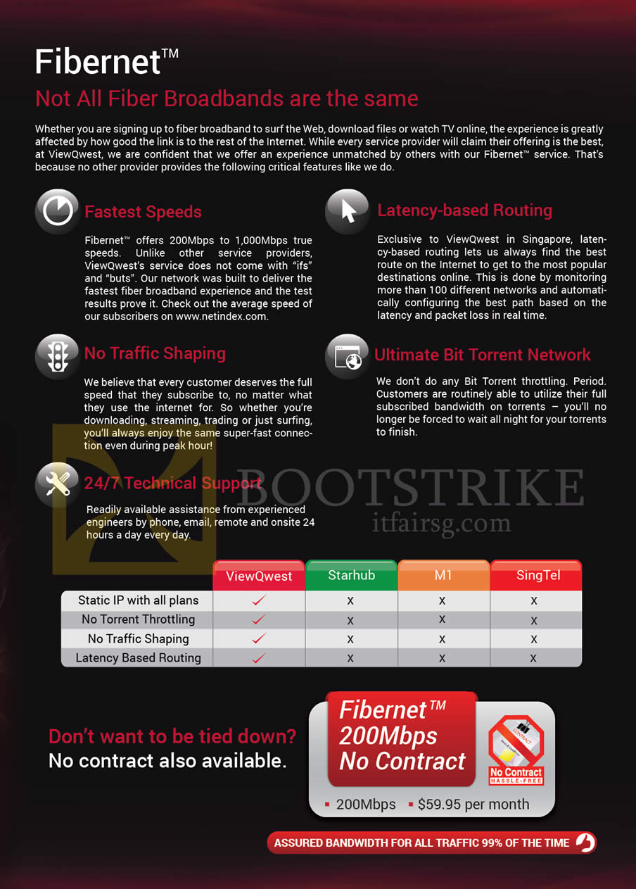 PC SHOW 2014 price list image brochure of ViewQwest Fibre Broadband Fibernet Features