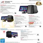 Desktop PCs Gaming ROG G70AB-SG001S, G50AB-SG001S-EXT, G30AB-SG005S, G10AC-SG010S-UPS