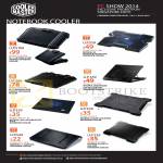 Cooler Master Notebook Coolers SF-17, SF-15, Notepal I300, L1, X3, Ergostand Lite W2, X-Slim II, X-Lite II