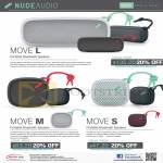 NudeAudio Portable Speakers Move L, M, S