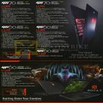 MSI Notebooks GS70 2PE 050SG, 2PC 070SG, GS60 2PE 043SG, 2PC 047SG, GP60 2PE 031SG