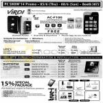 Price List Virdi Time Access Control Management Solutions, AC-F100, 300NS, Face Station, Biostation T2, Bioentry W, Biolite Net, Bioentry Plus, Xpass Slim