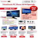 Sprint-Cass Viewsonic Monitors VP2770-LED, VP2246, VX2370S, VX2270Smh, VX2770Sml, VX2452mh