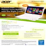 Fibre Broadband 100Mbps Acer Aspire V3-371 Notebook Specification