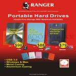 Systems Tech Ranger External Storage Hard Disk Drives, QP-II 1TB, EP 1TB, FP 500GB