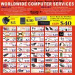 Worldwide Computer Services Accessories Cable, IPhone Case, Ipad Case, Rotate Cases, USB 3G Sim, HDMI, Video Capture