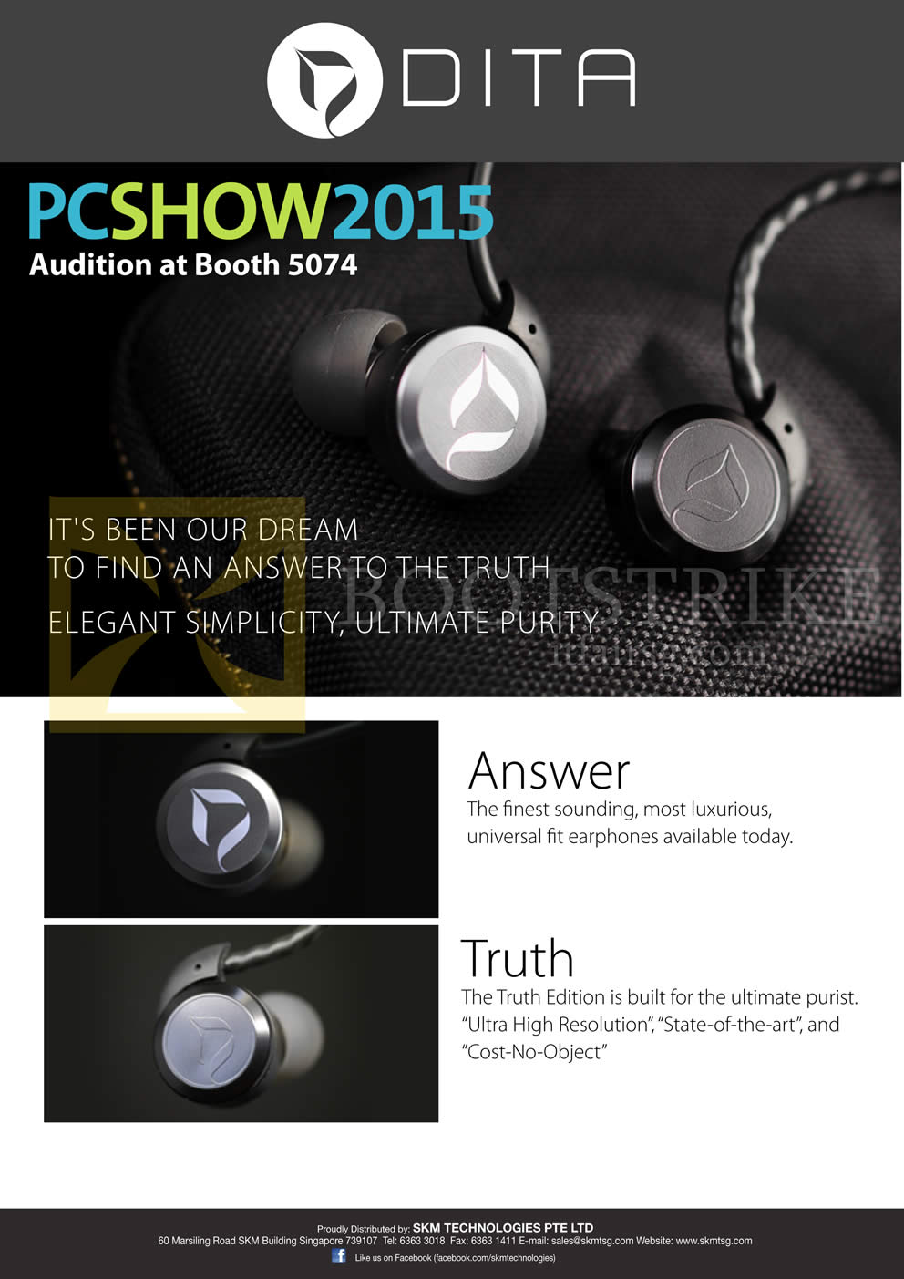 PC SHOW 2015 price list image brochure of Treoo DITA Answer Truth