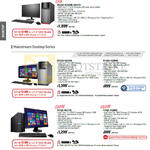 Desktop PC M52AD-XTREME-SG006S, M32AD-SG006S, M32AD-SG004S, P50AD-SG014S, P50AD-SG005S