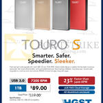 HGST External Storage Drive Touro S 1TB