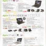 Notebooks Aspire R14, R13, S7, R3-471TG, R7-371T, S7-393-55208G12ews, 75508G25ews