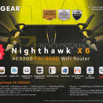 Nighthawk X6 AC3200 Tri-Band Wi-Fi Router