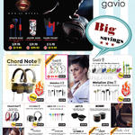 Gavio Headphones, Earphones, USB Charger, Power Adapter, Speaker