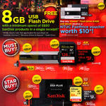 Sandisk Memory Cards 128GB 64GB, SSD Plus, Extreme Pro