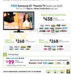 Business TV On Fibre, Free Samsung Plasma TV