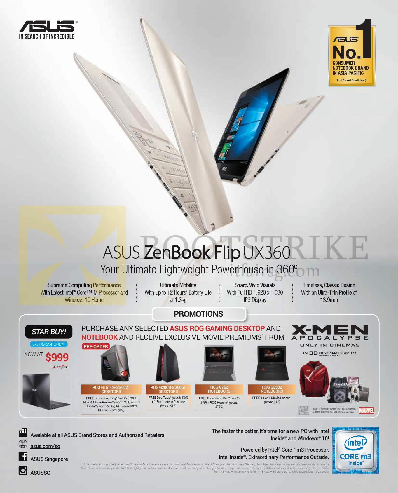 PC SHOW 2016 price list image brochure of ASUS Notebook ZenBook Flip UX360