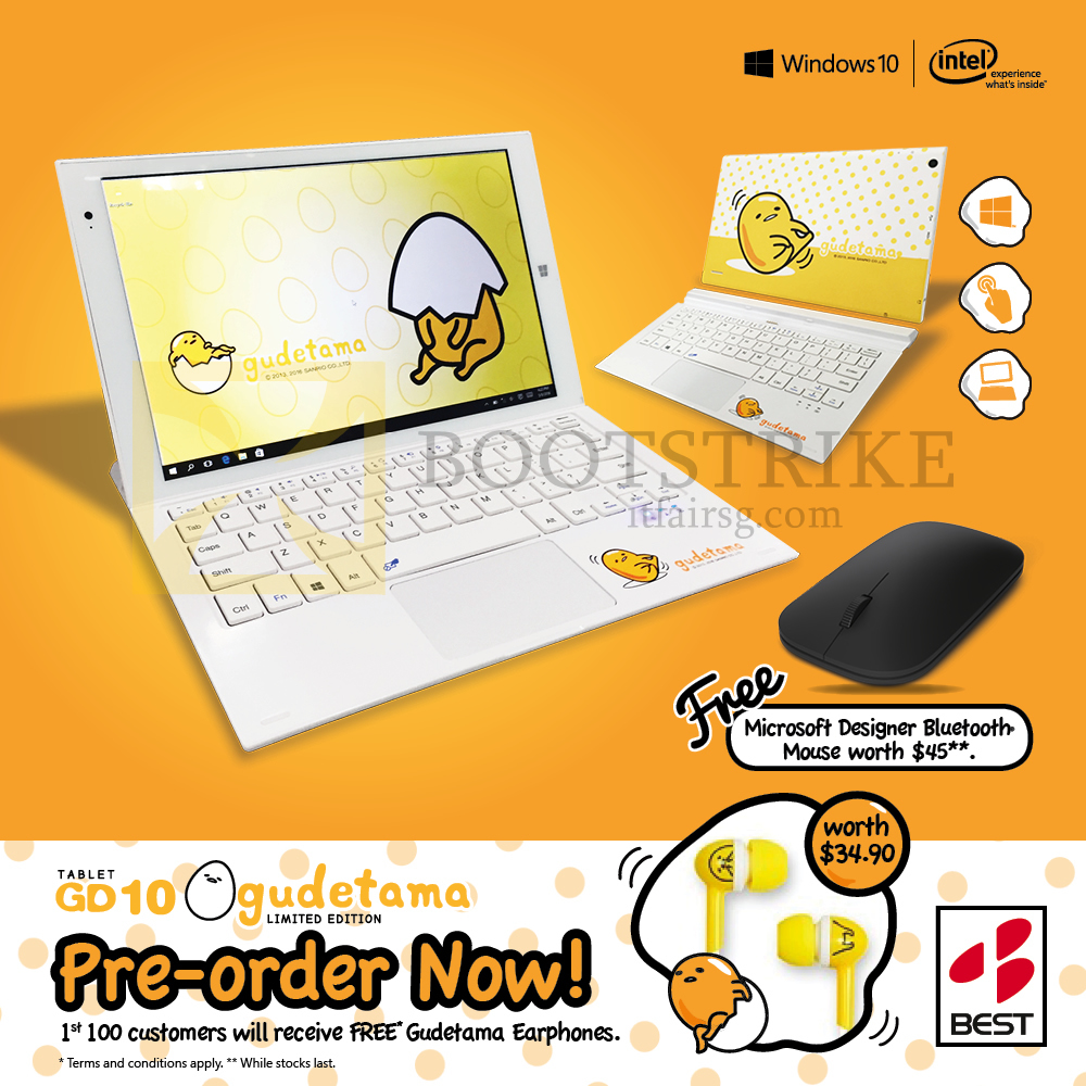 PC SHOW 2016 price list image brochure of Best Denki GD10 Windows 2-in-1 Device Gudetama Edition Page 2