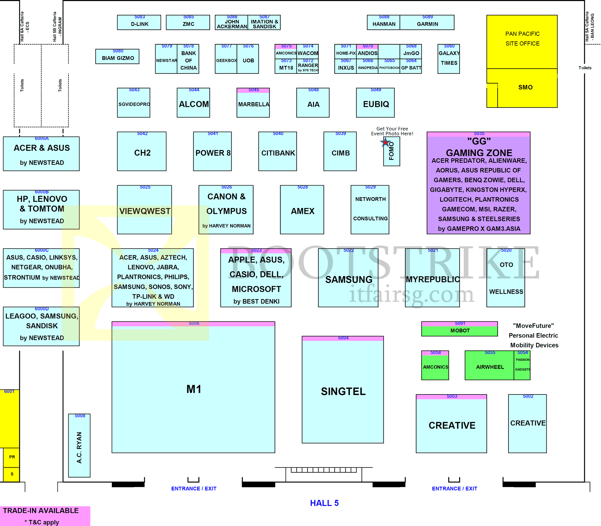 PC SHOW 2016 price list image brochure of Floor Plan Hall 5, PC SHOW 2016