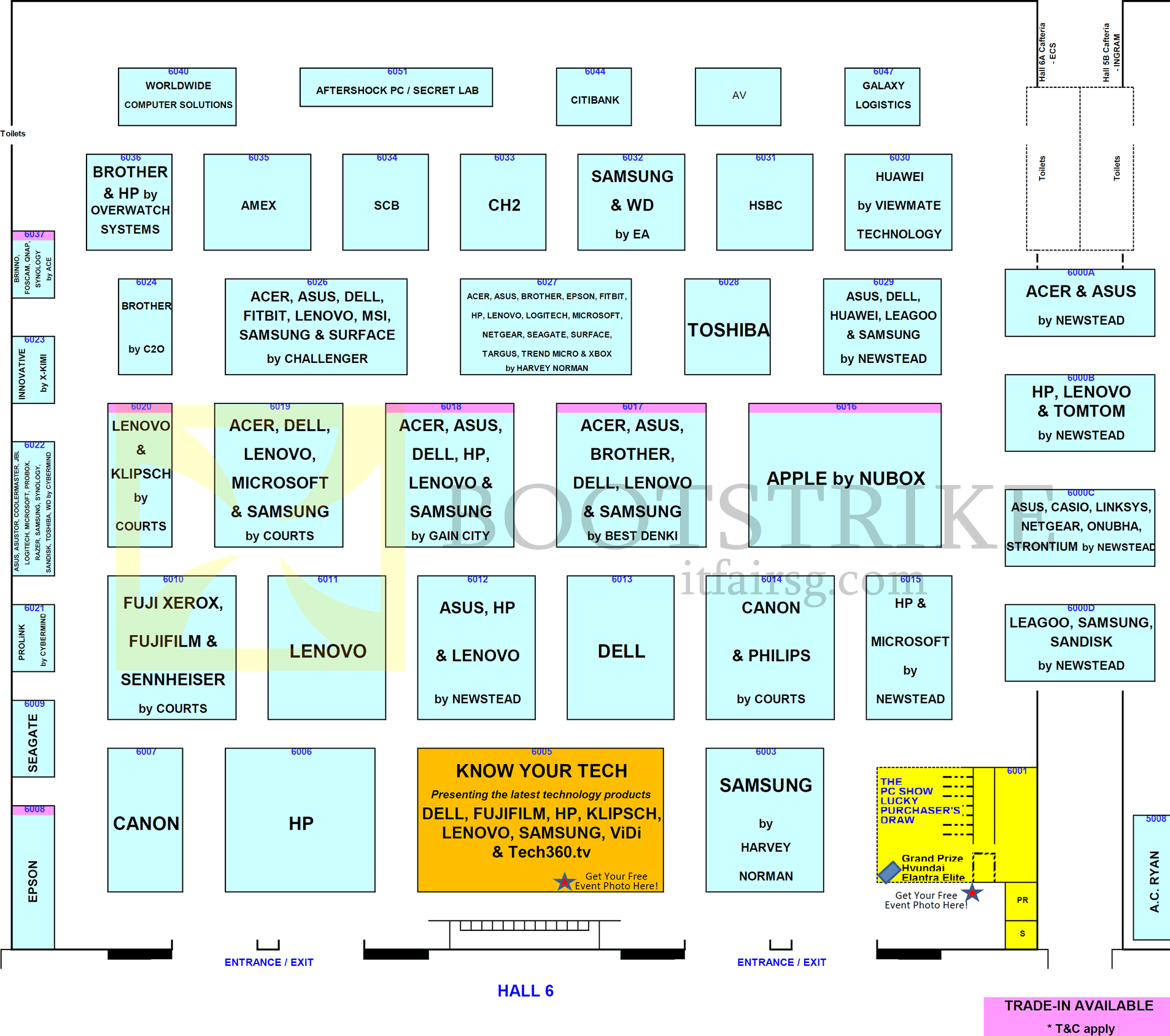 PC SHOW 2016 price list image brochure of Floor Plan Hall 6, PC SHOW 2016