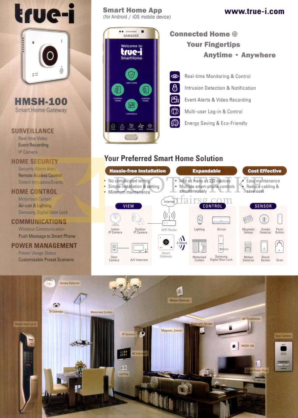 PC SHOW 2016 price list image brochure of Hanman True-I HMSH-100 Smart Home Gateway