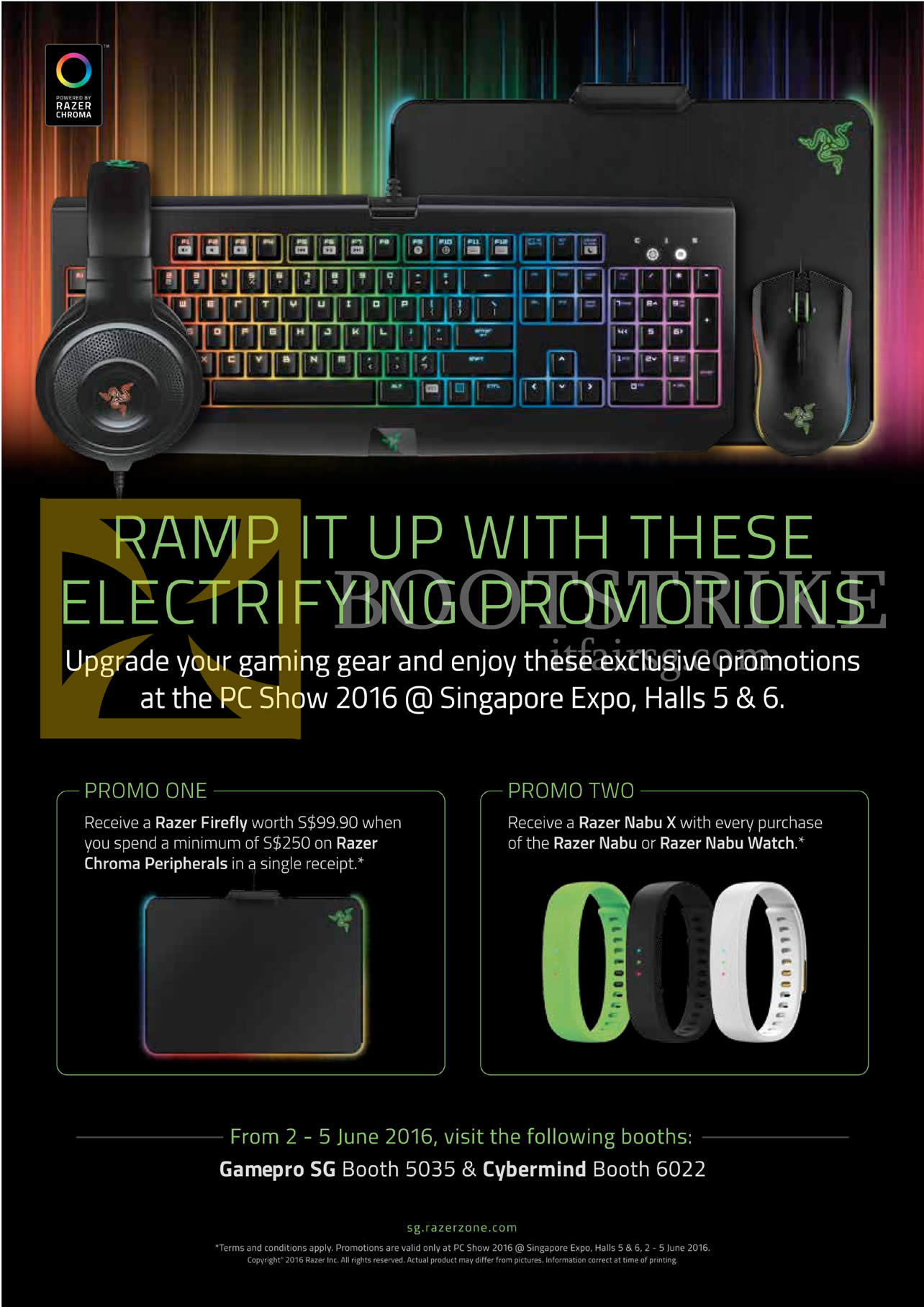 PC SHOW 2016 price list image brochure of Razer Cybermind, GamePro Electrifiying Promotions