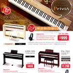 asio Piano Keyboards Privia PX-160, 760, CDP-130