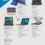 Notebooks Inspiron 11 3000, 14 3000, 14 5000, 15 5000, 15 3000