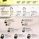 Earphones, Headphones MX 686G, CX 686G, OCX 686 IG, PMX 686, Momentum In-Ear, 2, 2 ON-Ear, CX 1.00, 2.00, 3.00, 5.00, HD 221, 231, 451, 461