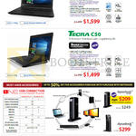 Notebooks Tecra A40-C100, C50-C103, Dynadock V3.0Plus, U3, 3M Privacy Filter, U55 USB Optical Mouse