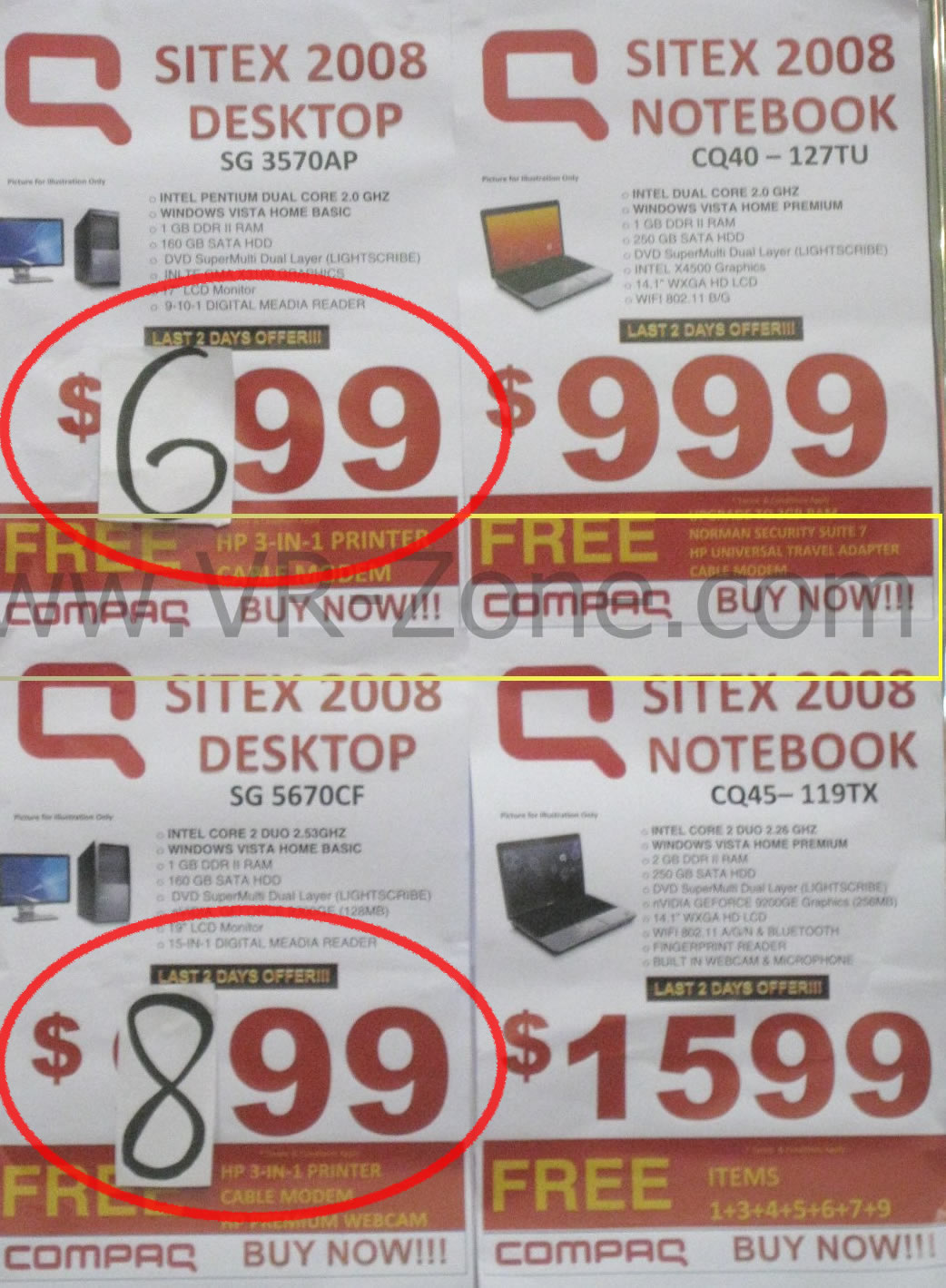 Sitex 2008 price list image brochure of (LAST DAY Deals) VR-Zone Compaq Sg 3570ap Sg 5670cf IMG 1680