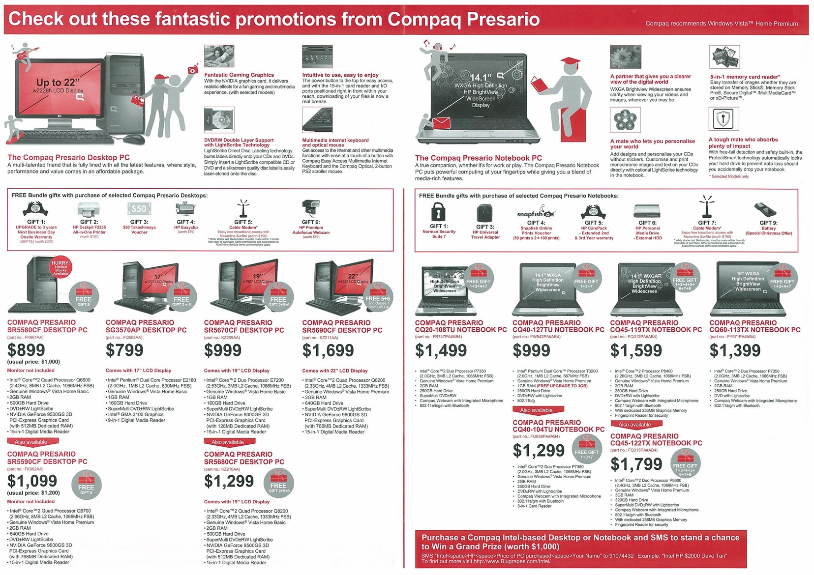 Sitex 2008 price list image brochure of Compaq Desktop Notebook PCs Page 2 - Vr-zone Tclong