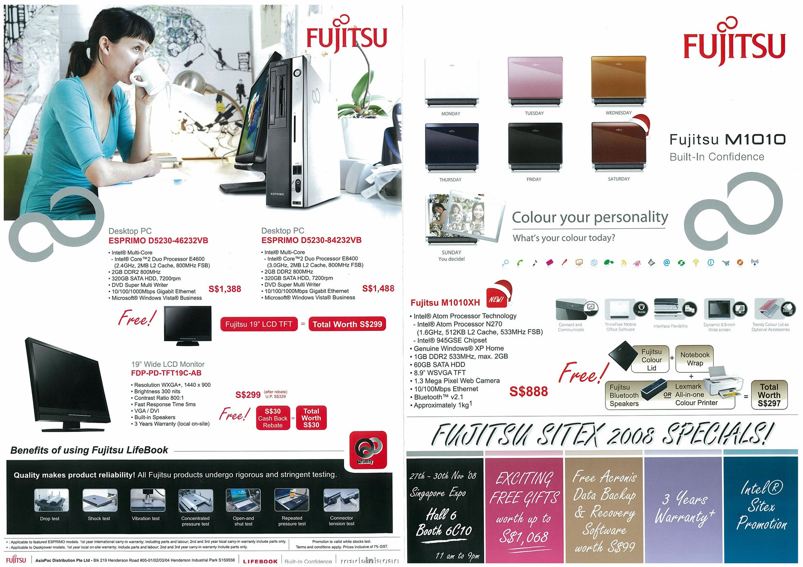 Sitex 2008 price list image brochure of Fujitsu 01 Page 1 - Vr-zone Tclong