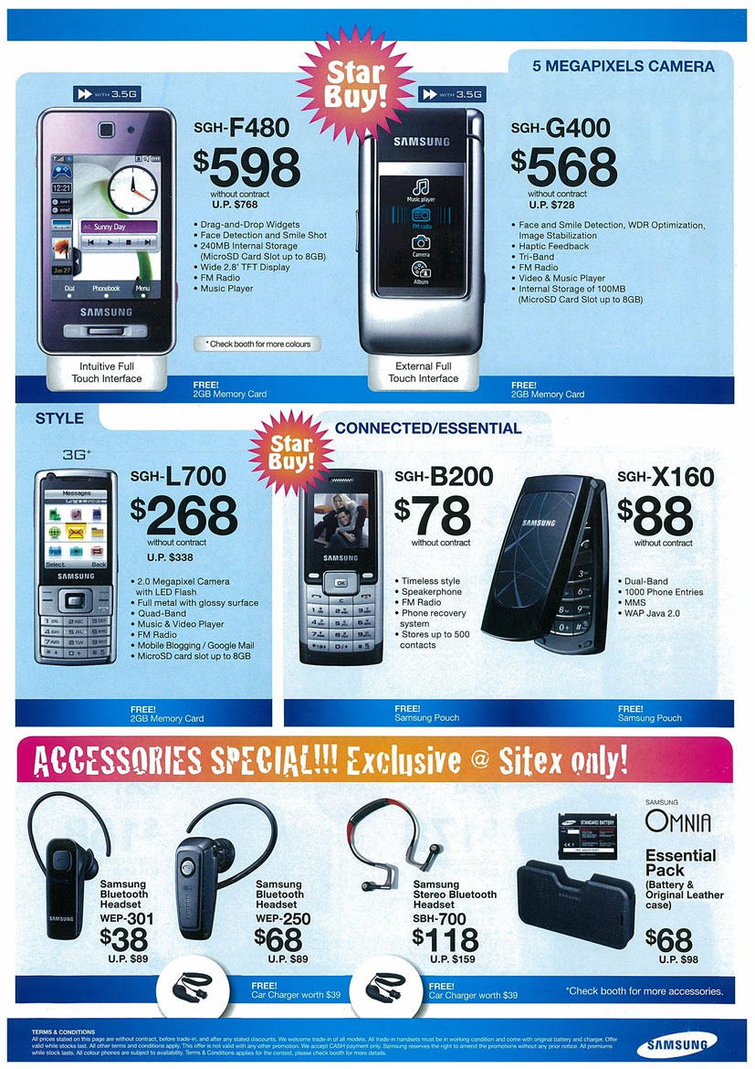 Sitex 2008 price list image brochure of Samsung Mobile Page 2 - Vr-zone Tclong