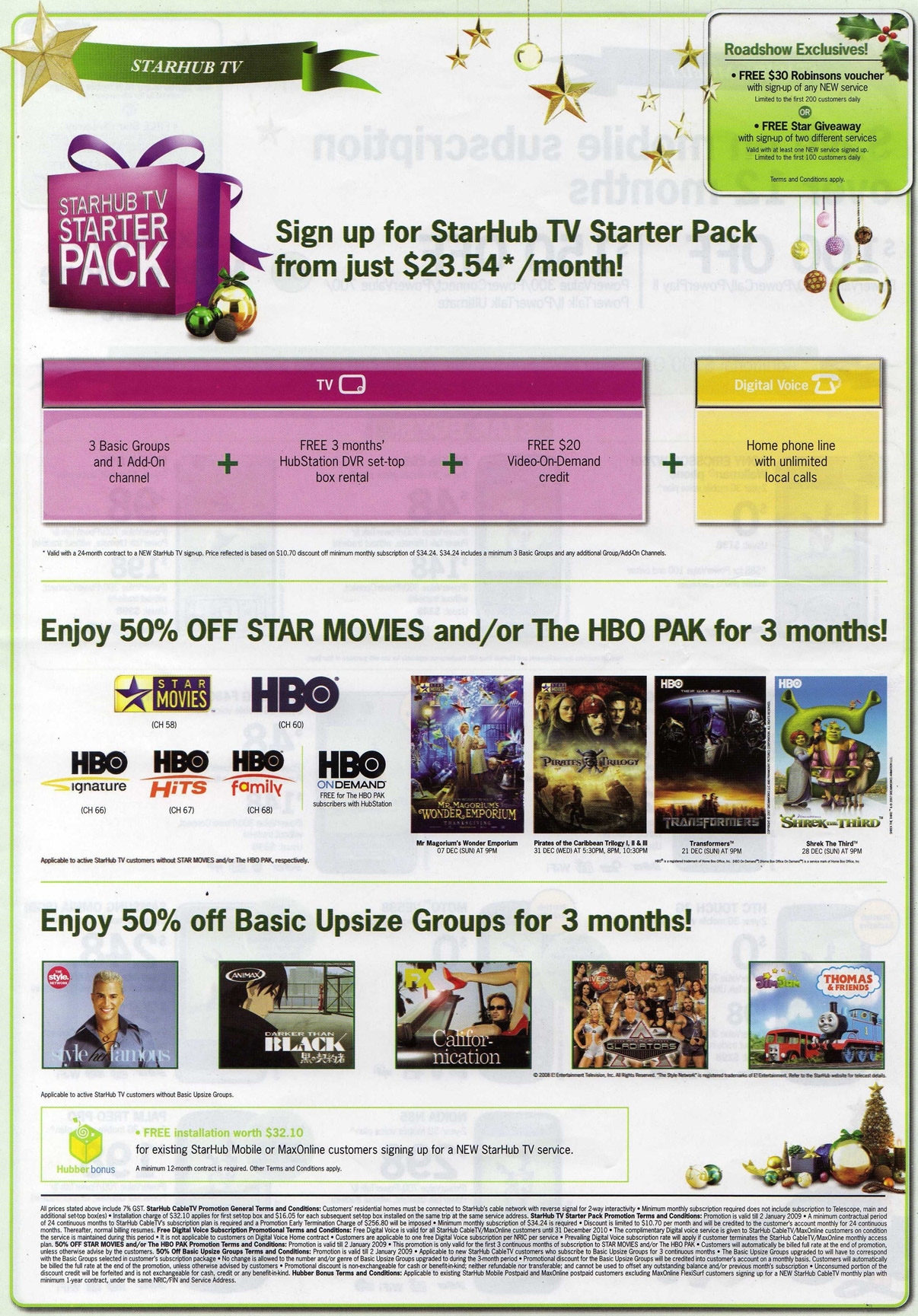 Sitex 2008 price list image brochure of Starhub 6