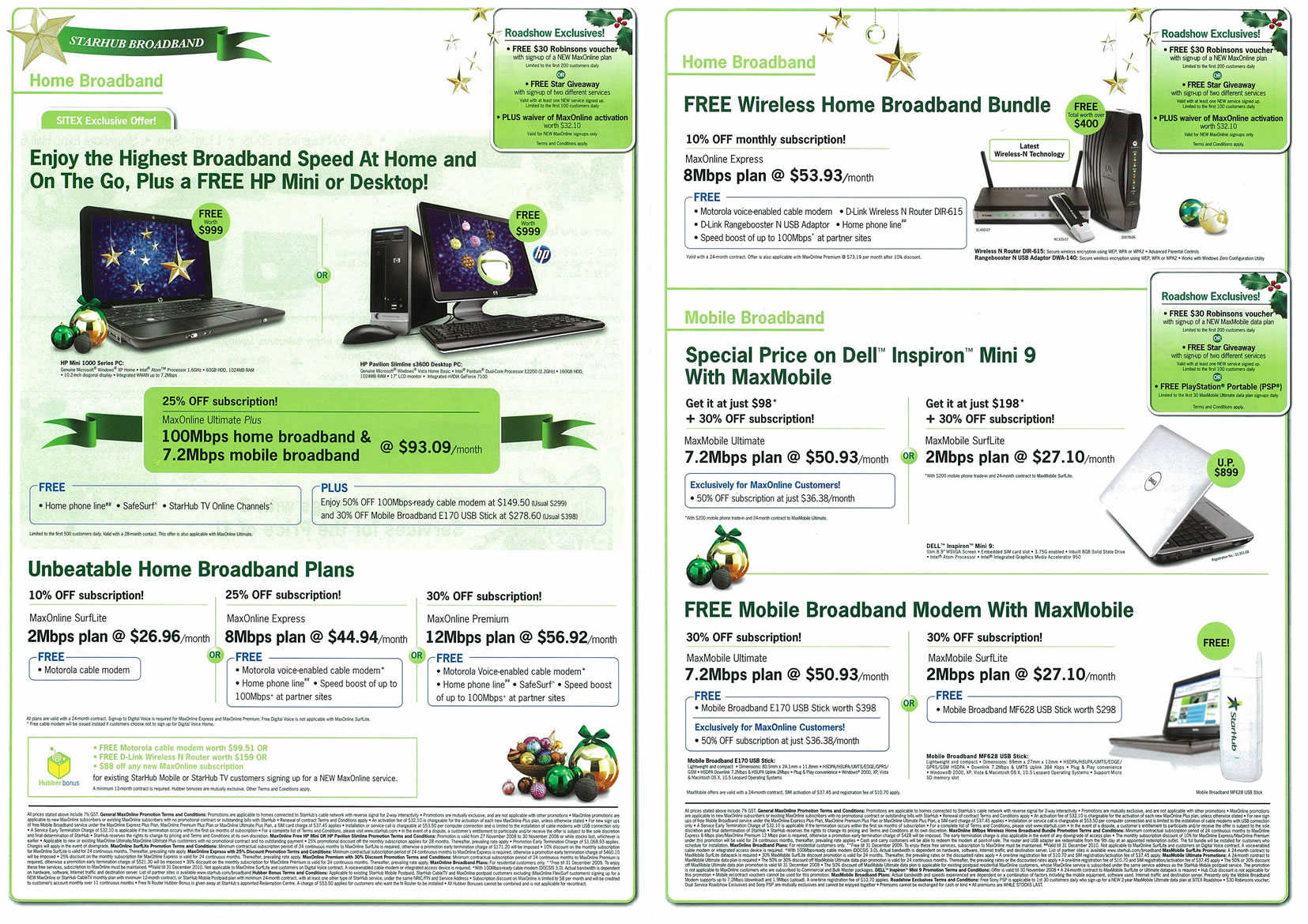 Sitex 2008 price list image brochure of Starhub 01 Page 2 - Vr-zone Tclong