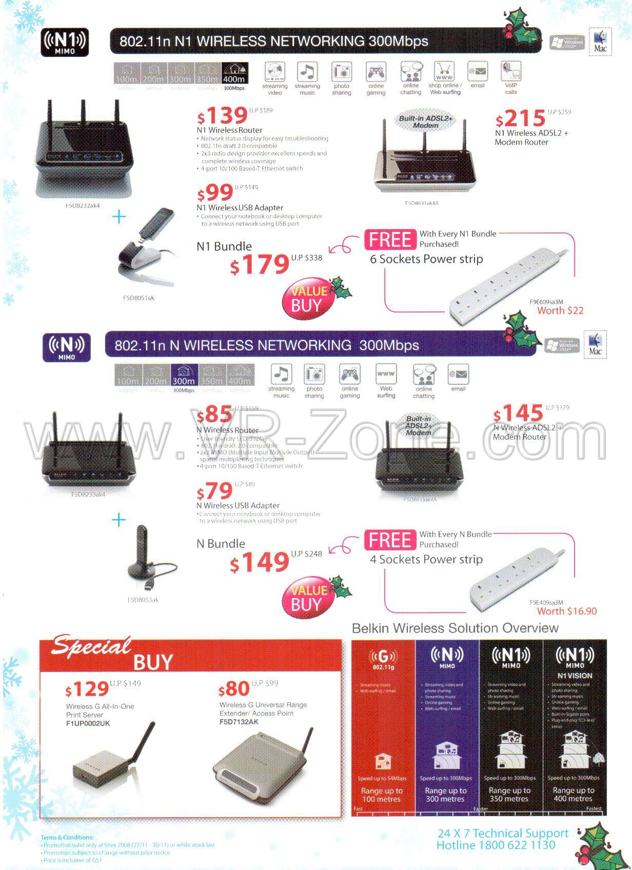 Sitex 2008 price list image brochure of Belkin 2