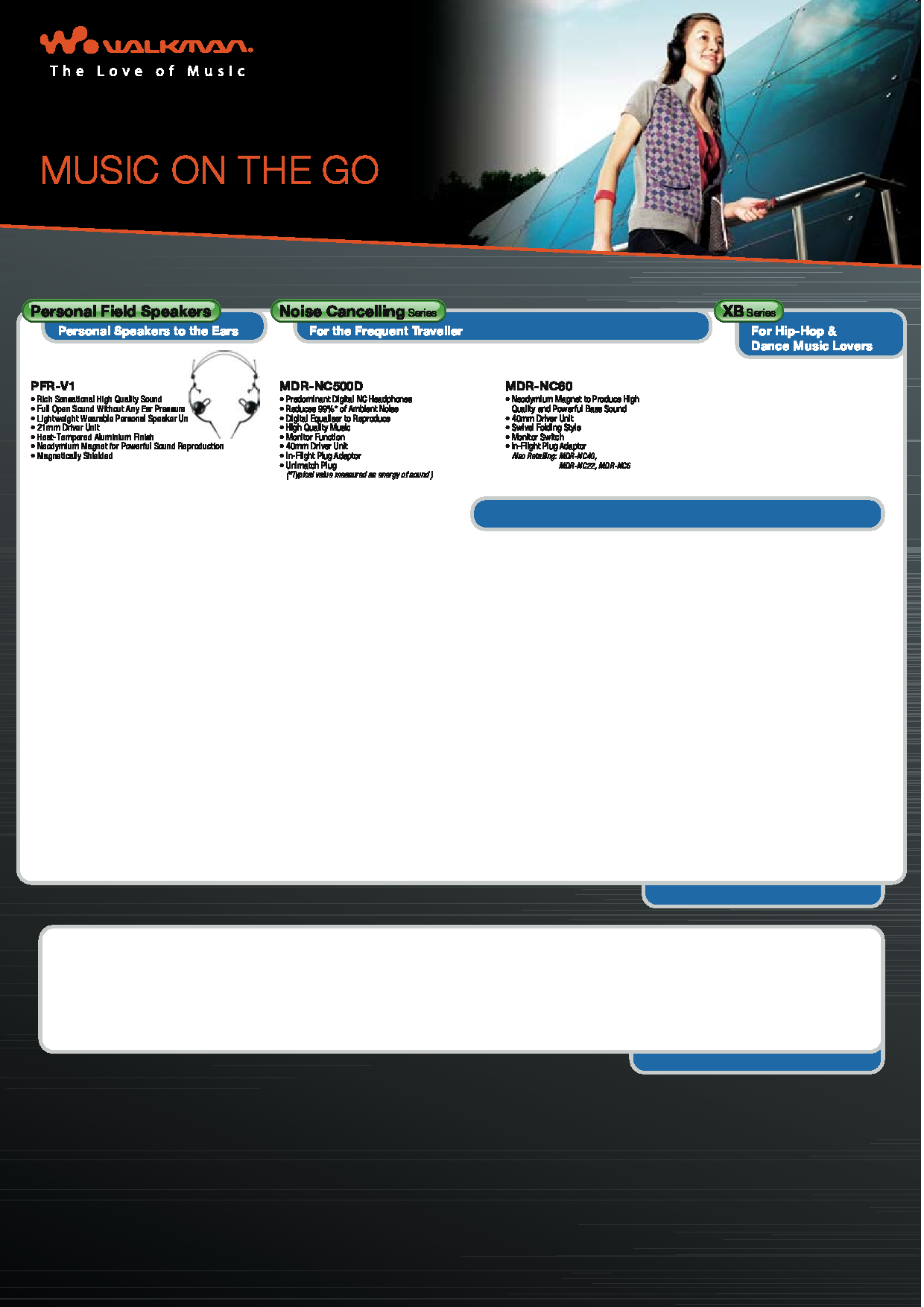 Sitex 2008 price list image brochure of Sony Headphones