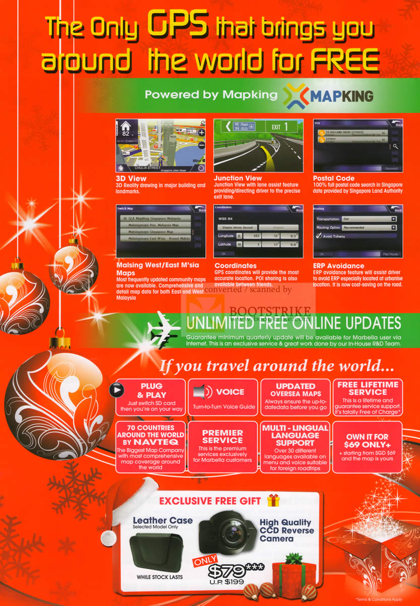 Sitex 2009 price list image brochure of Maka Morbella GP Navigation System Mapking Malsing Navteq